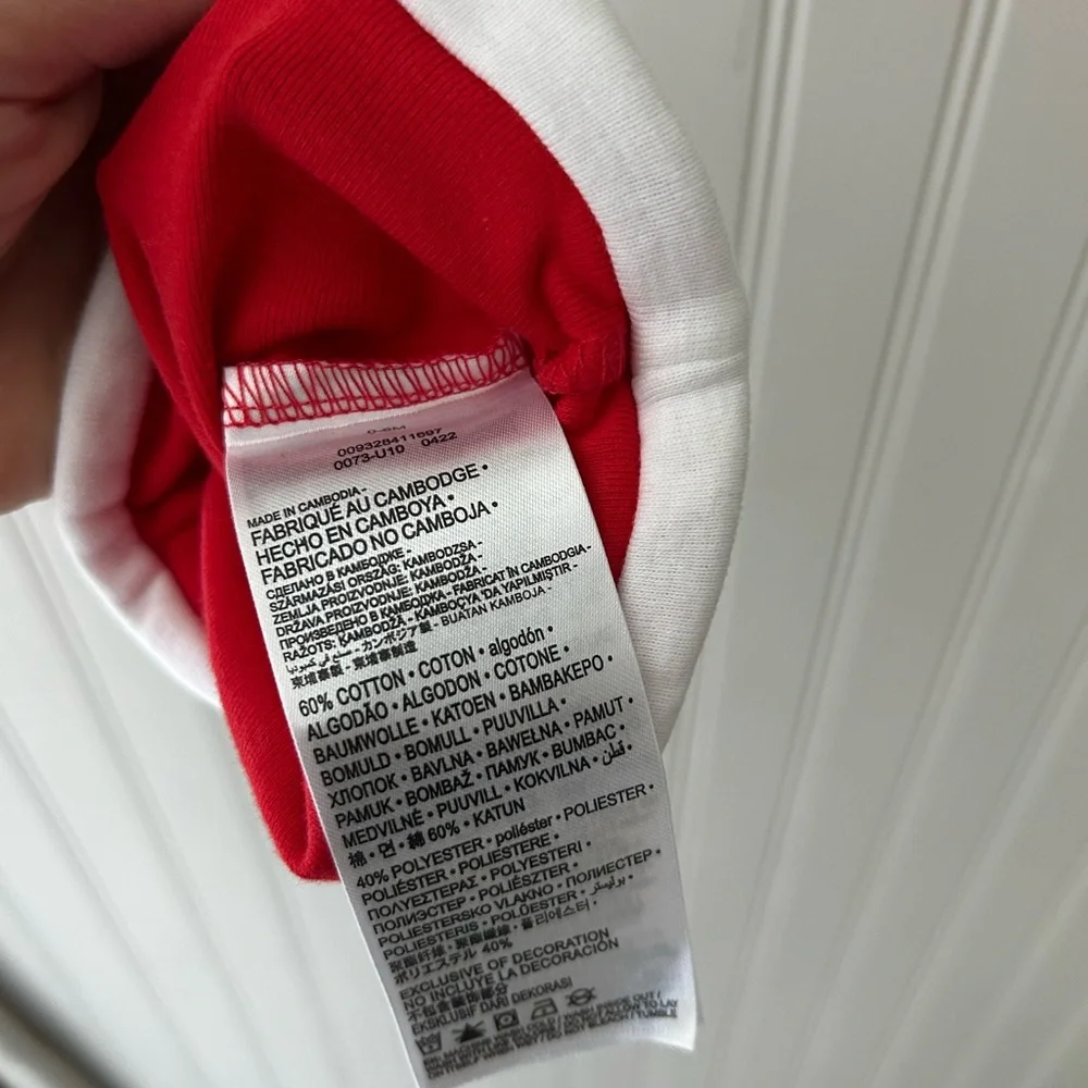 Nike Baby Hat and Matching Infant Socks in Red and White